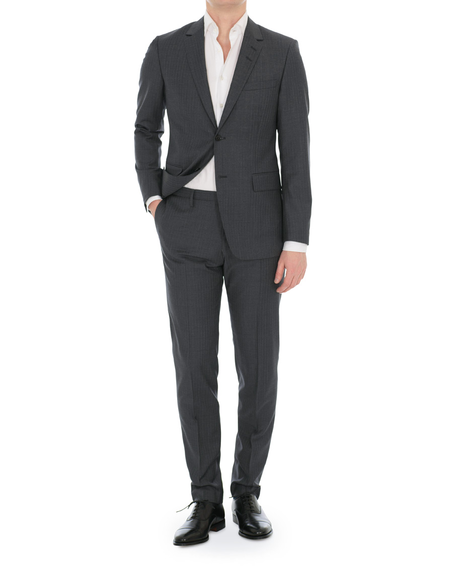 Mies | Housut | Tiger of Sweden | Todd Pinstripe Trousers Grey