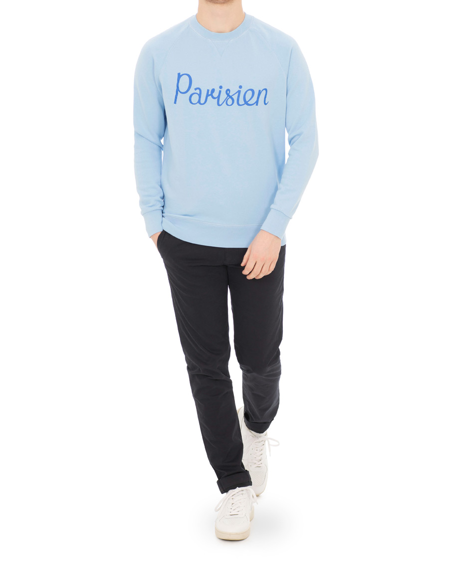 Mies | Puserot | Maison Kitsuné | Sweatshirt Parisien Light Blue