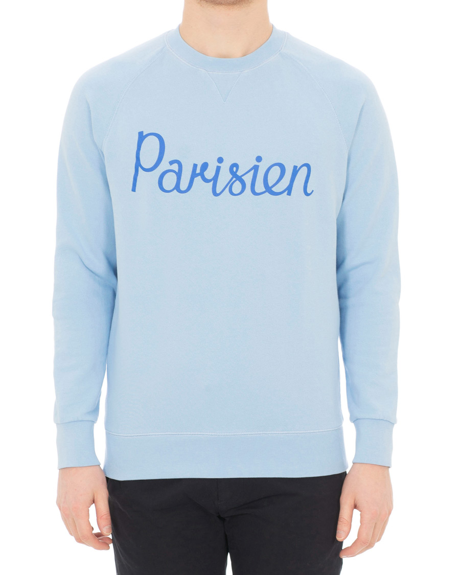 Mies | Puserot | Maison Kitsuné | Sweatshirt Parisien Light Blue