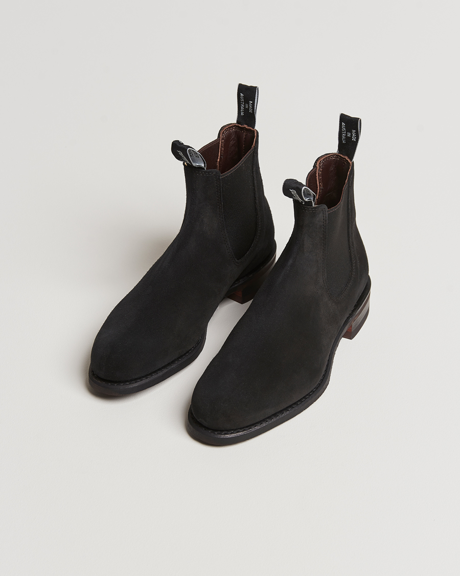 Mies | R.M.Williams Wentworth G Boot Black Suede | R.M.Williams | Wentworth G Boot Black Suede