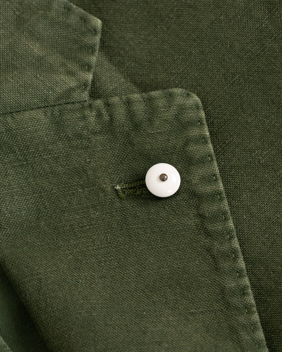 Mies | Pikkutakit | L.B.M. 1911 | Jack Regular Fit Linen Blazer Military Green