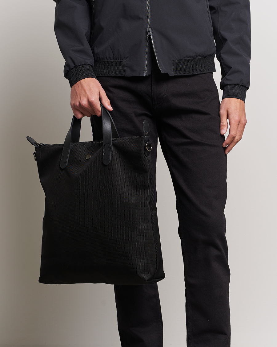 Mies | New Nordics | Mismo | M/S Nylon Shopper Bag  Black