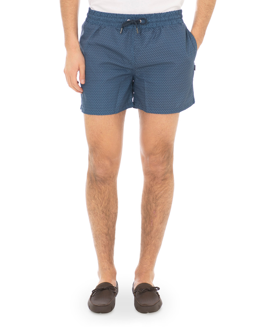 Mies | Uimahousut | Swims | Breeze Short Printed Swim Shorts Navy Grid