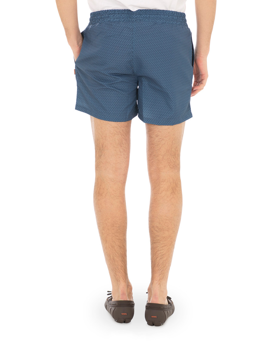 Mies | Uimahousut | Swims | Breeze Short Printed Swim Shorts Navy Grid