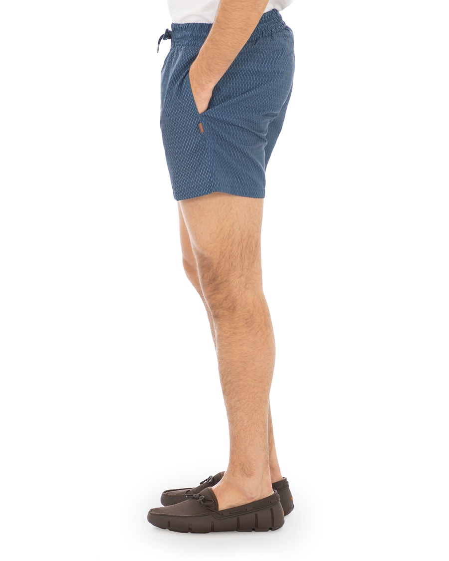 Mies | Uimahousut | Swims | Breeze Short Printed Swim Shorts Navy Grid