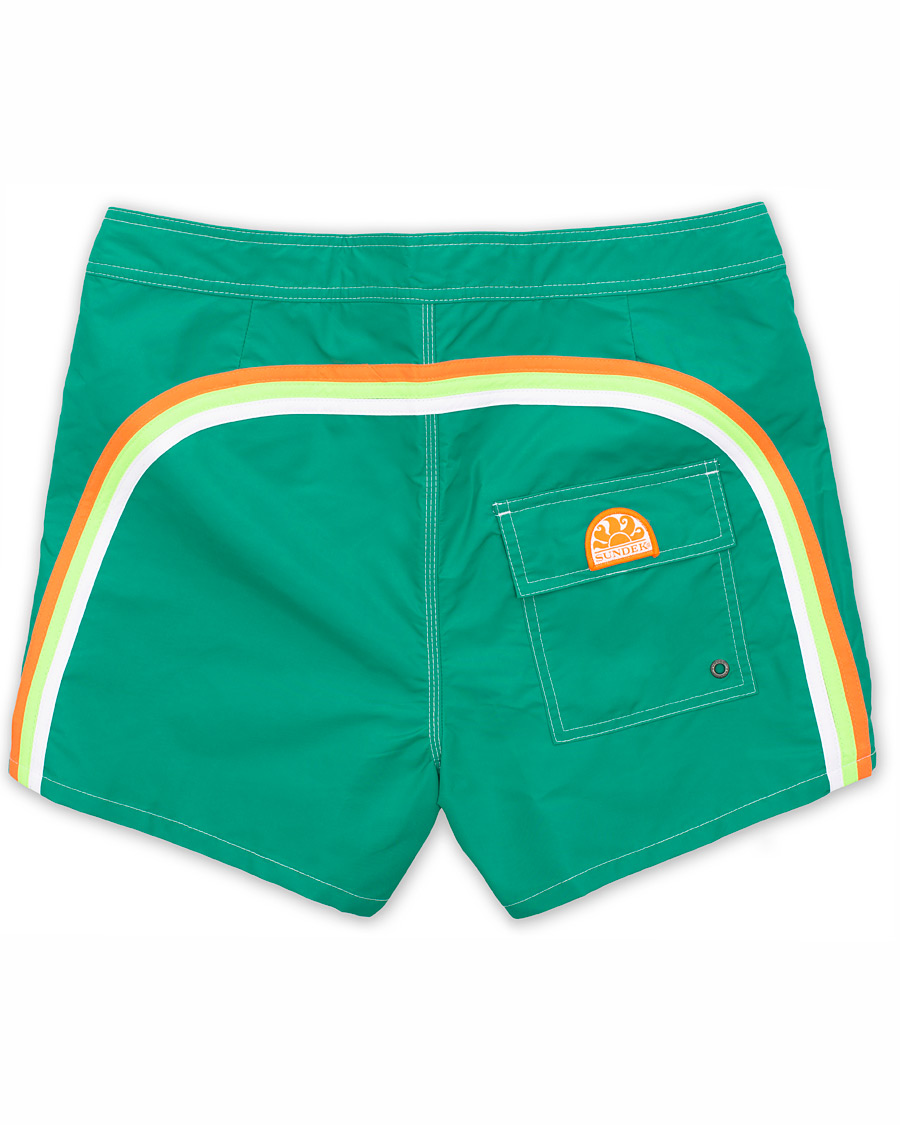 Mies | Uimahousut | Sundek | Rainbow Mid Length Swim Shorts  Emerald Green