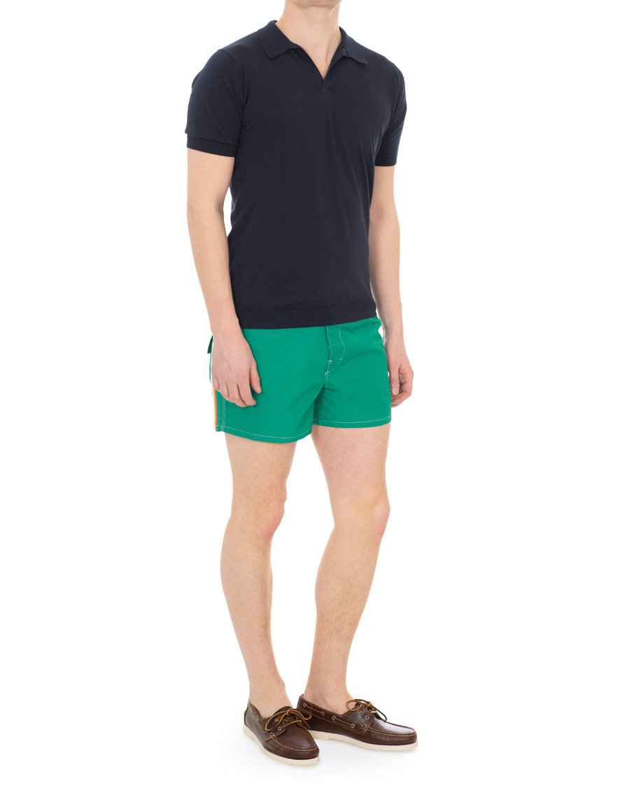 Mies | Uimahousut | Sundek | Rainbow Mid Length Swim Shorts  Emerald Green