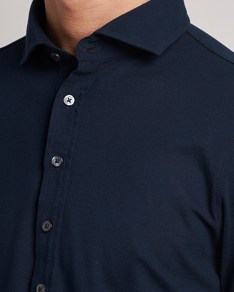 Mies | Kauluspaidat | Gran Sasso | Popover Shirt Navy