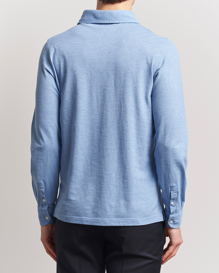 Mies | Kauluspaidat | Gran Sasso | Popover Shirt Light Blue