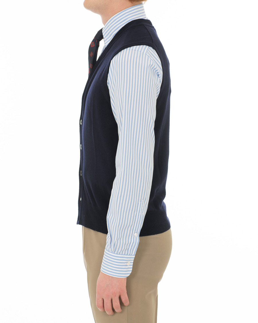 Mies | Puserot | Berg&Berg | Börje Sleeveless Cardigan Navy