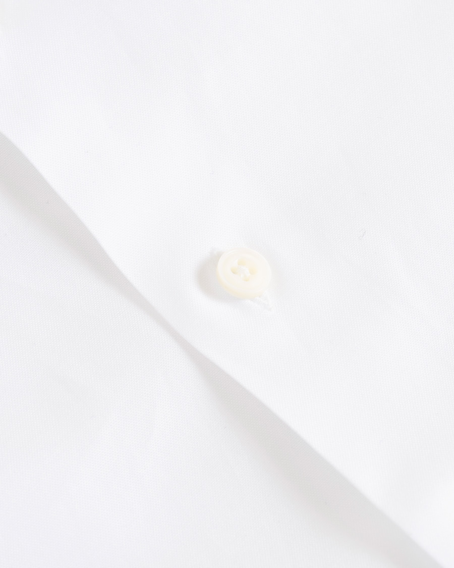 Mies | Kauluspaidat | Berg&Berg | Frithof Handmade Button Down Cotton Shirt White