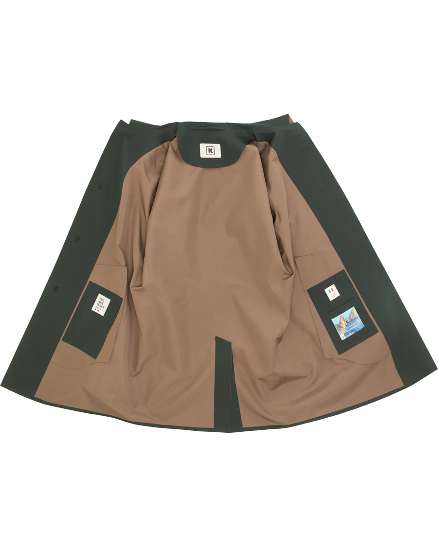 Mies | Takit | Kired | Pablo Laser Cut Trench Green