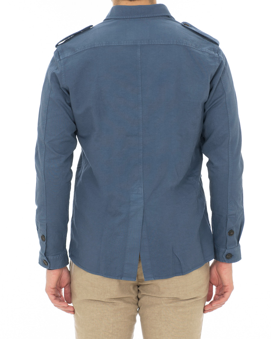 Mies | Kauluspaidat | Hackett | Four Pocket Overshirt Blue