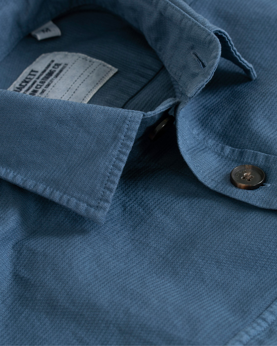 Mies | Kauluspaidat | Hackett | Four Pocket Overshirt Blue