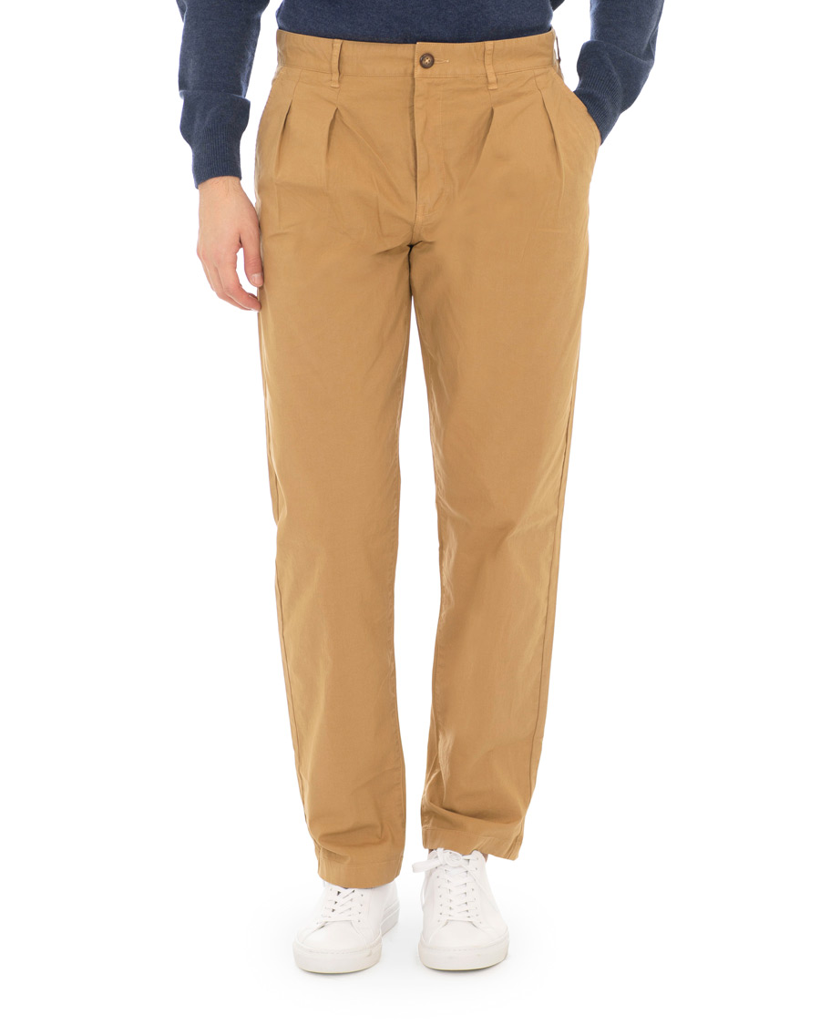Mies | Housut | J.Crew | Double Pleated Garment Dyed Canvas Chinos Melted Caramel