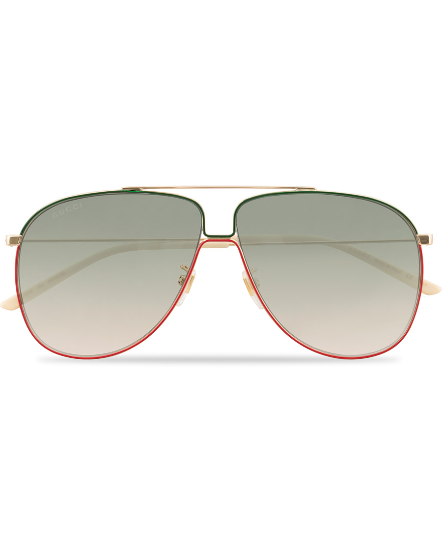 Mies | Gucci GG0440S Sunglasses Gold/Green | Gucci | GG0440S Sunglasses Gold/Green