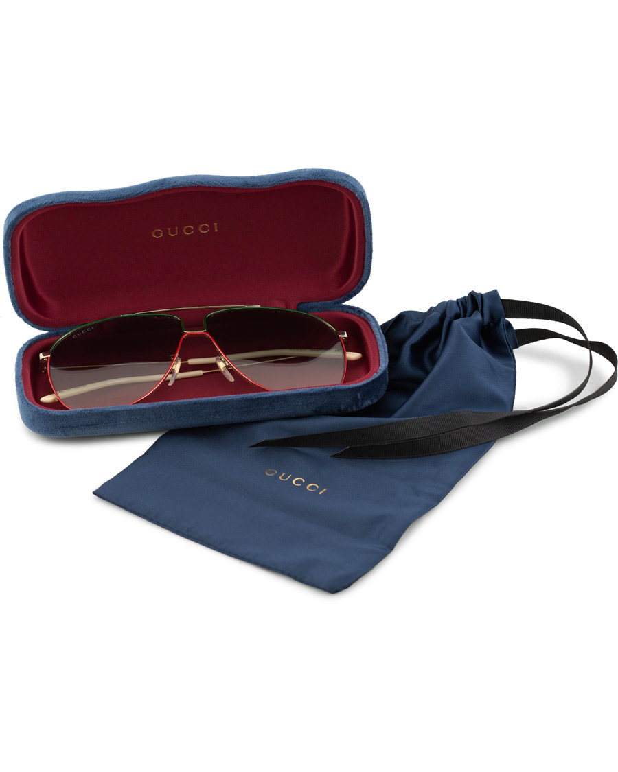 Mies | Gucci GG0440S Sunglasses Gold/Green | Gucci | GG0440S Sunglasses Gold/Green