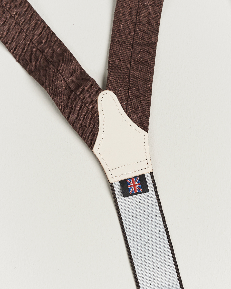 Mies | Henkselit | Albert Thurston | Linen Braces 38mm Brown