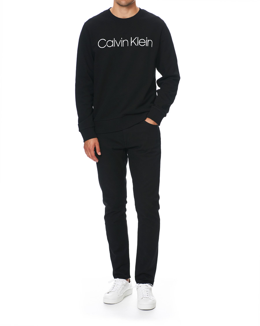 Mies | Puserot | Calvin Klein | Front Logo Sweatshirt Black
