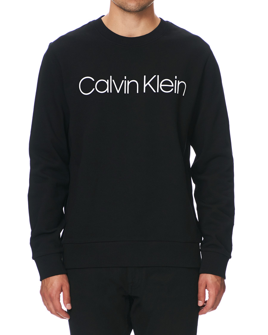 Mies |  | Calvin Klein | Front Logo Sweatshirt Black