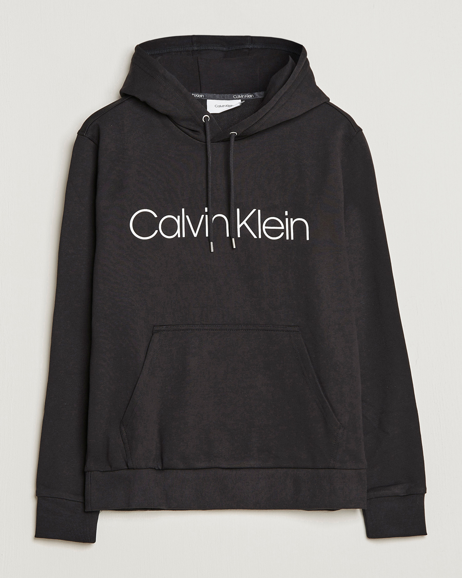 Mies |  | Calvin Klein | Front Logo Hoodie Black