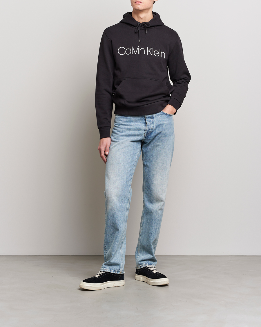 Mies | Puserot | Calvin Klein | Front Logo Hoodie Black