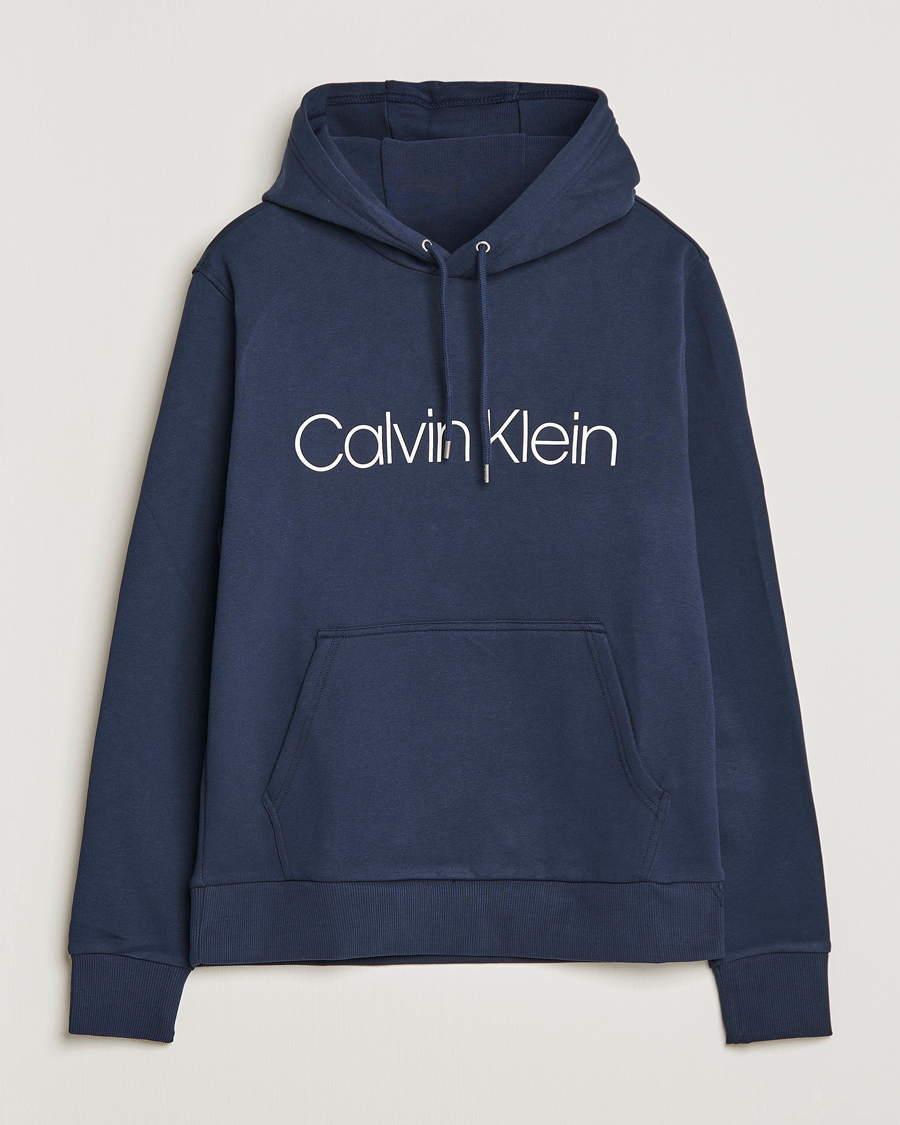 Mies |  | Calvin Klein | Front Logo Hoodie Navy
