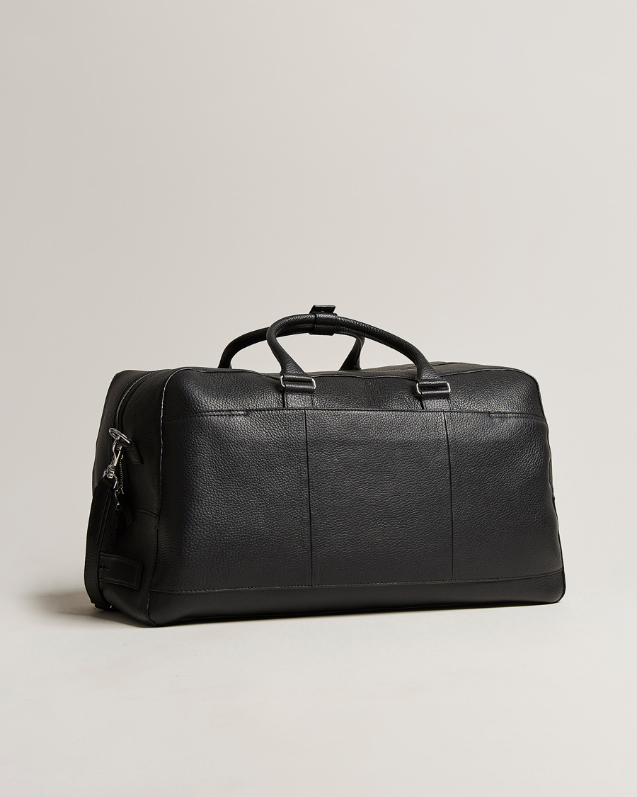 Mies | Laukut | Tiger of Sweden | Brome Grained Leather Weekendbag Black