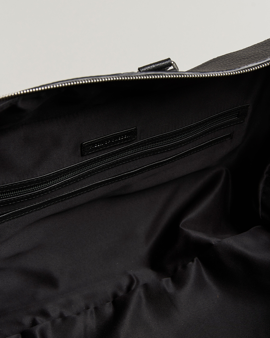 Mies | Laukut | Tiger of Sweden | Brome Grained Leather Weekendbag Black