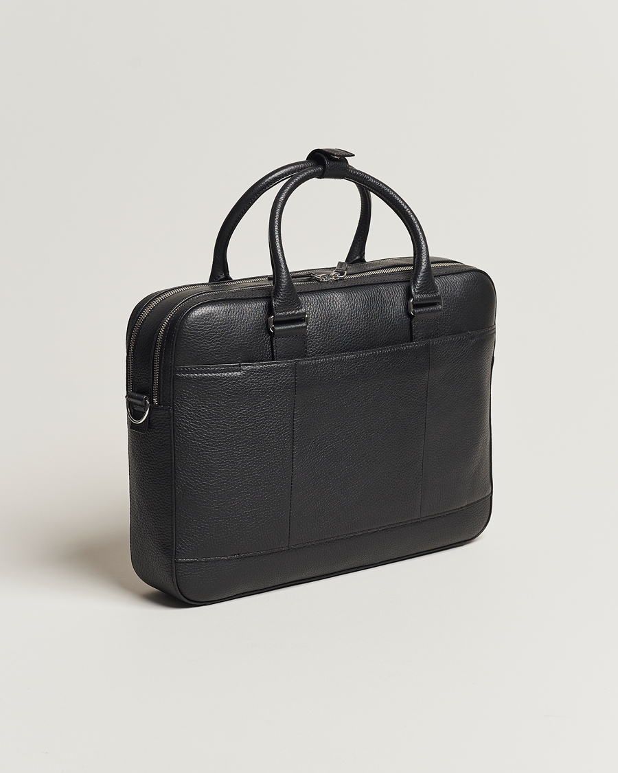 Mies | Laukut | Tiger of Sweden | Burin Grained Leather Breifcase Black