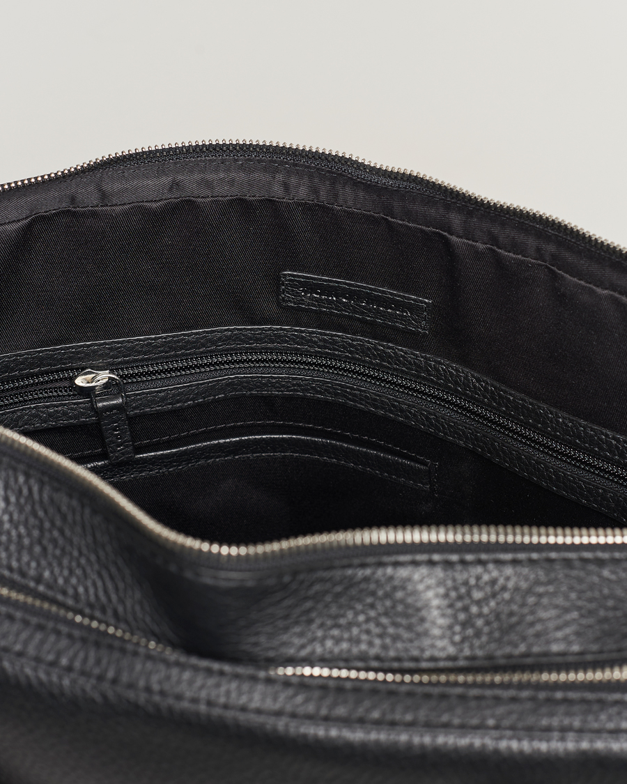 Mies | Laukut | Tiger of Sweden | Burin Grained Leather Breifcase Black