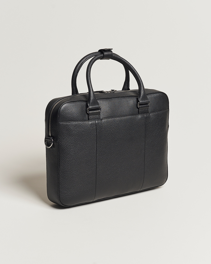 Mies | Laukut | Tiger of Sweden | Bosun Grained Leather Briefcase Black