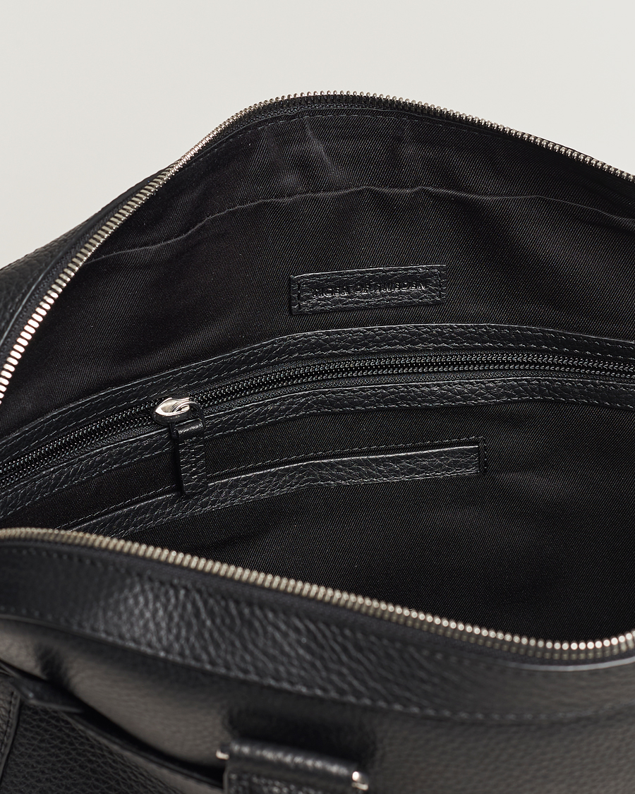 Mies | Laukut | Tiger of Sweden | Bosun Grained Leather Briefcase Black