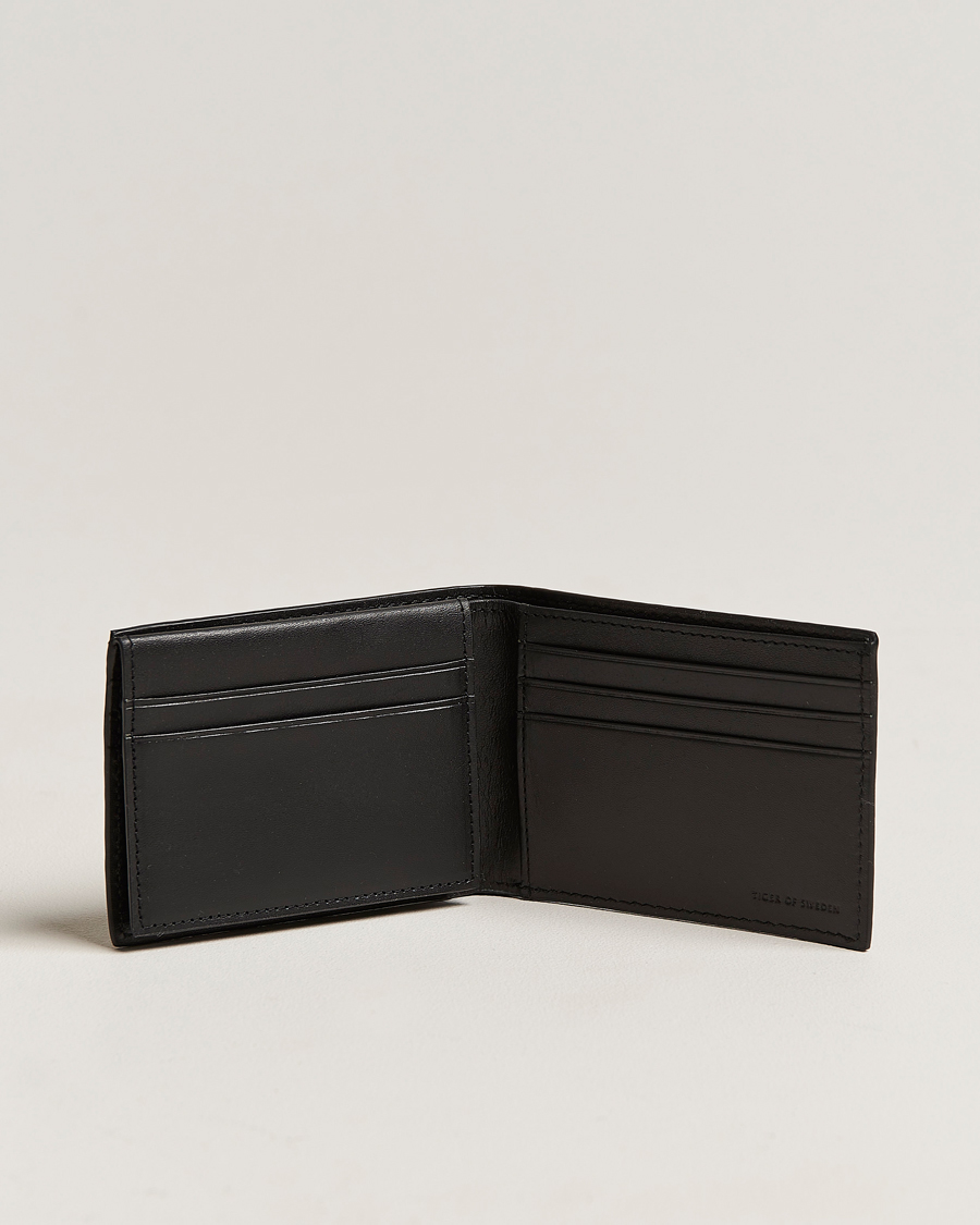 Mies | Lompakot | Tiger of Sweden | Wrene Grained Leather Wallet Black