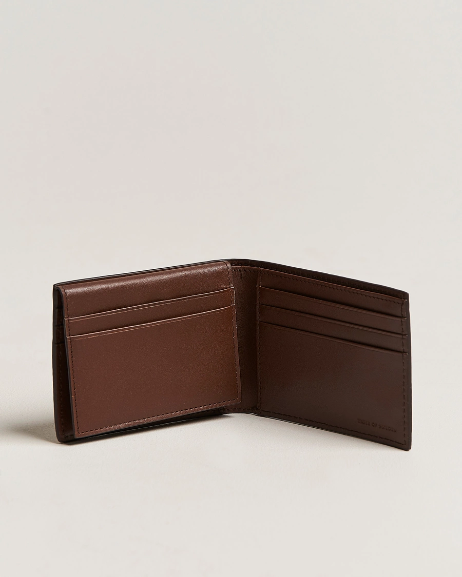 Mies | Lompakot | Tiger of Sweden | Wrene Grained Leather Wallet Brown