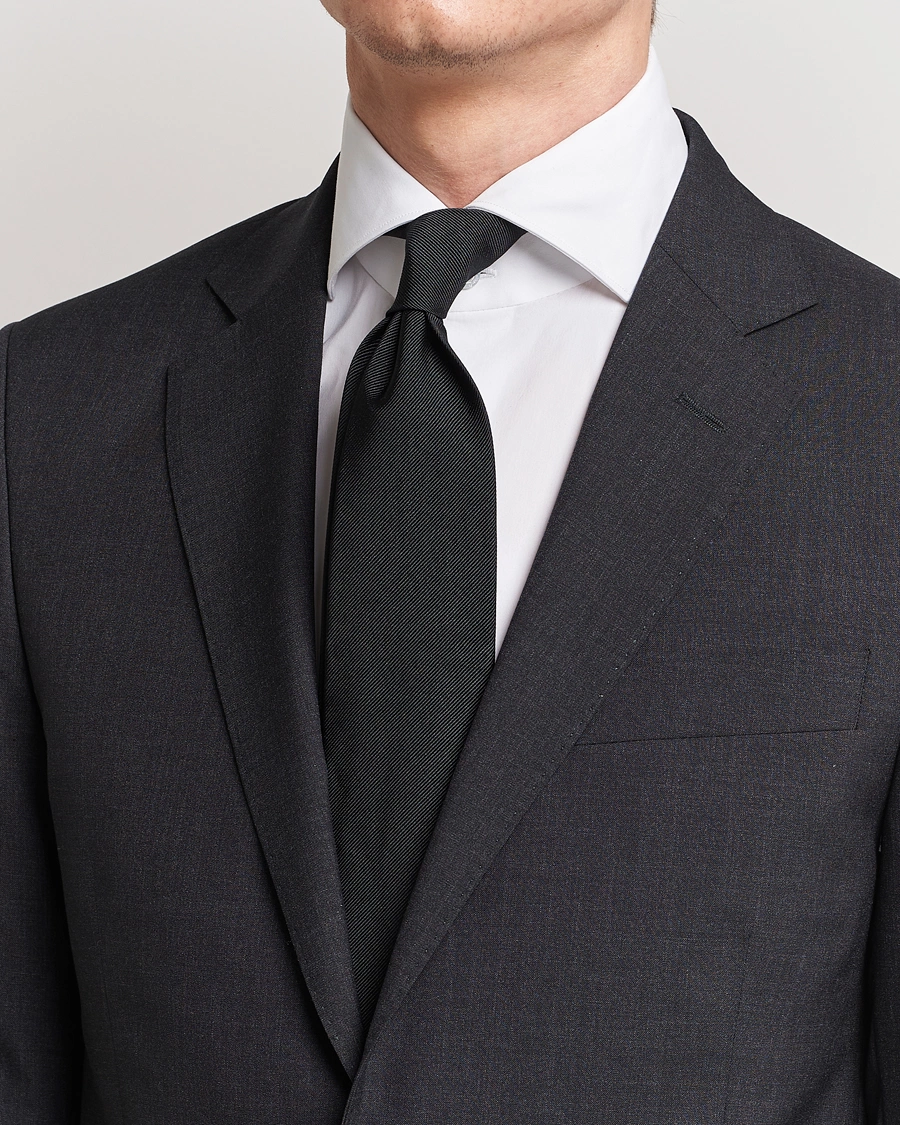 Mies | Solmiot | Amanda Christensen | Plain Classic Tie 8 cm Black