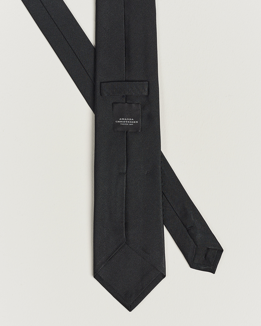 Mies | Amanda Christensen Plain Classic Tie 8 cm Black | Amanda Christensen | Plain Classic Tie 8 cm Black