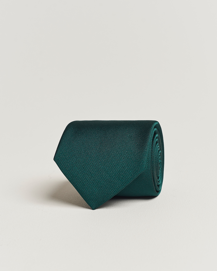 Mies | Solmiot | Amanda Christensen | Plain Classic Tie 8 cm Dark Green