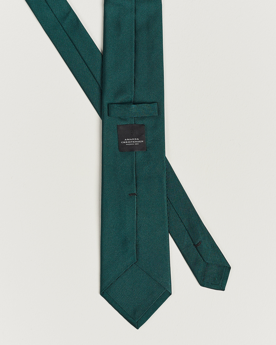 Mies | Solmiot | Amanda Christensen | Plain Classic Tie 8 cm Dark Green
