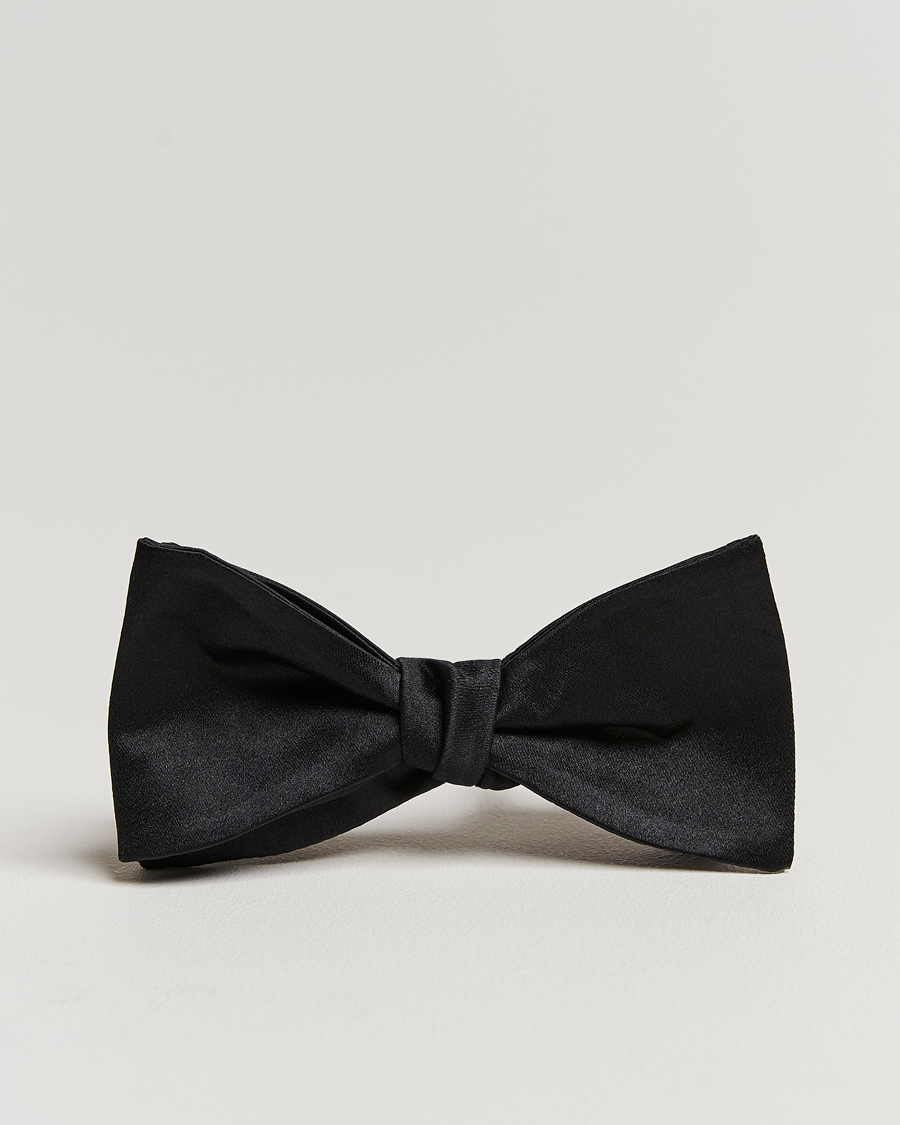 Mies | Rusetit | Amanda Christensen | Self Tie Silk Ceremony Black