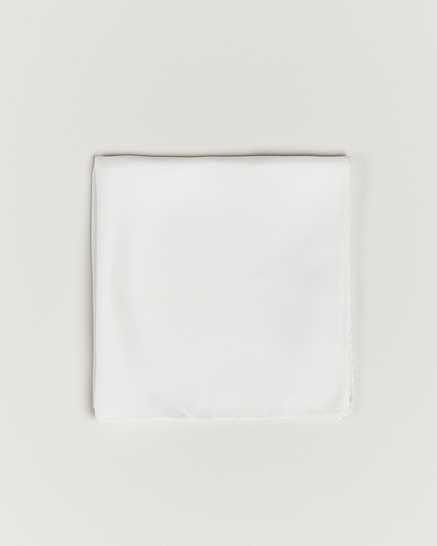 Mies | Taskuliinat | Amanda Christensen | Handkercheif Silk White