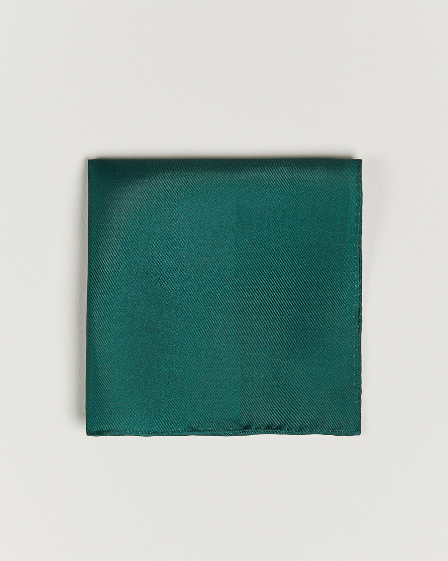Mies | Taskuliinat | Amanda Christensen | Handkercheif Silk Green