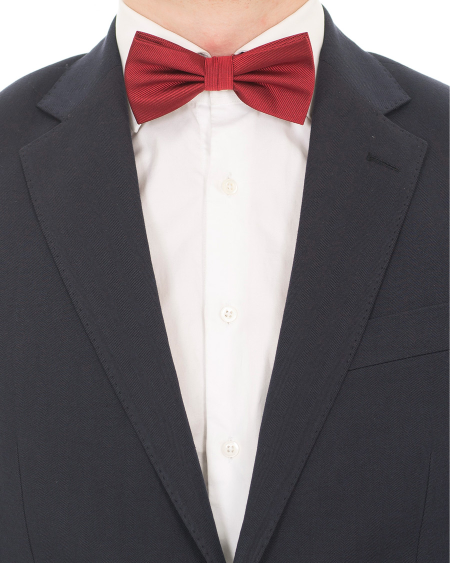 Mies | Amanda Christensen Pre Tie Silk Wine Red | Amanda Christensen | Pre Tie Silk Wine Red