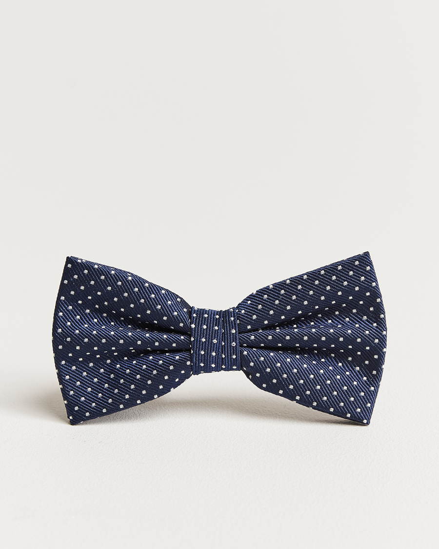 Mies | Amanda Christensen Micro Dot Pre Tie Silk Navy | Amanda Christensen | Micro Dot Pre Tie Silk Navy