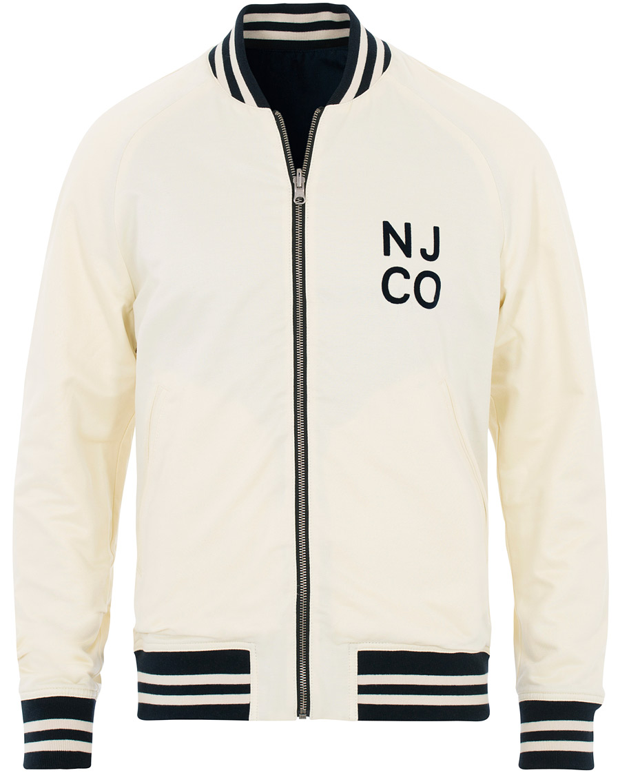 Mies | Takit | Nudie Jeans | Mark Baseball Reversible Jacket White/Navy
