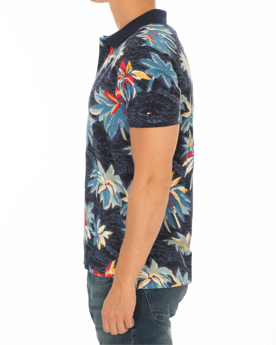 Mies | Pikeet | Tommy Hilfiger | All Over Flower Print Polo Vintage Indigo