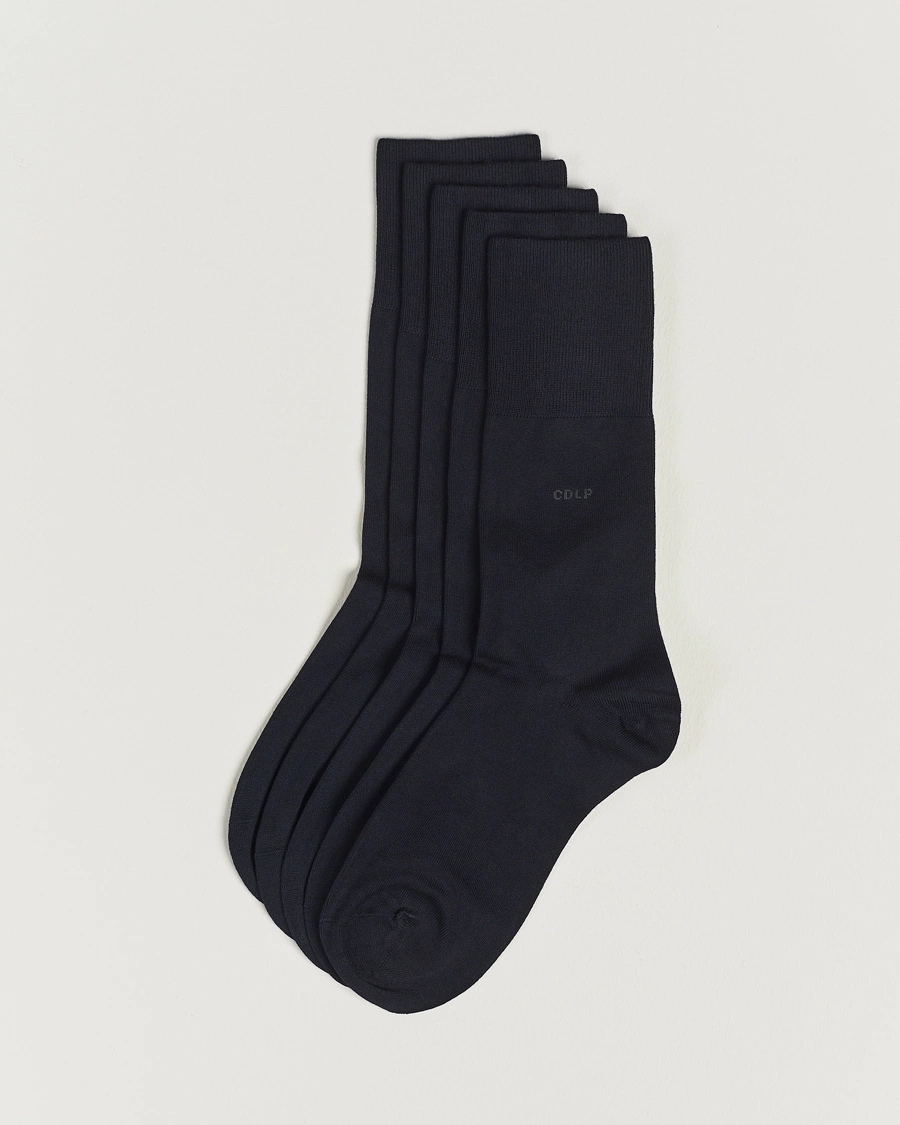 Mies | New Nordics | CDLP | 5-Pack Bamboo Socks Navy Blue