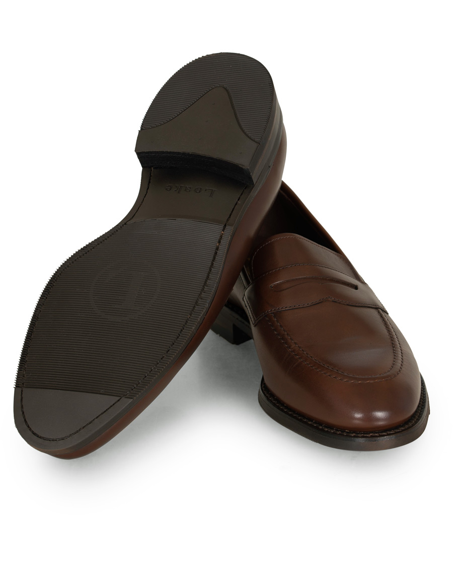 Mies | Loake 1880 MTO Whitehall Penny Loafer Dark Brown Calf | Loake 1880 | MTO Whitehall Penny Loafer Dark Brown Calf