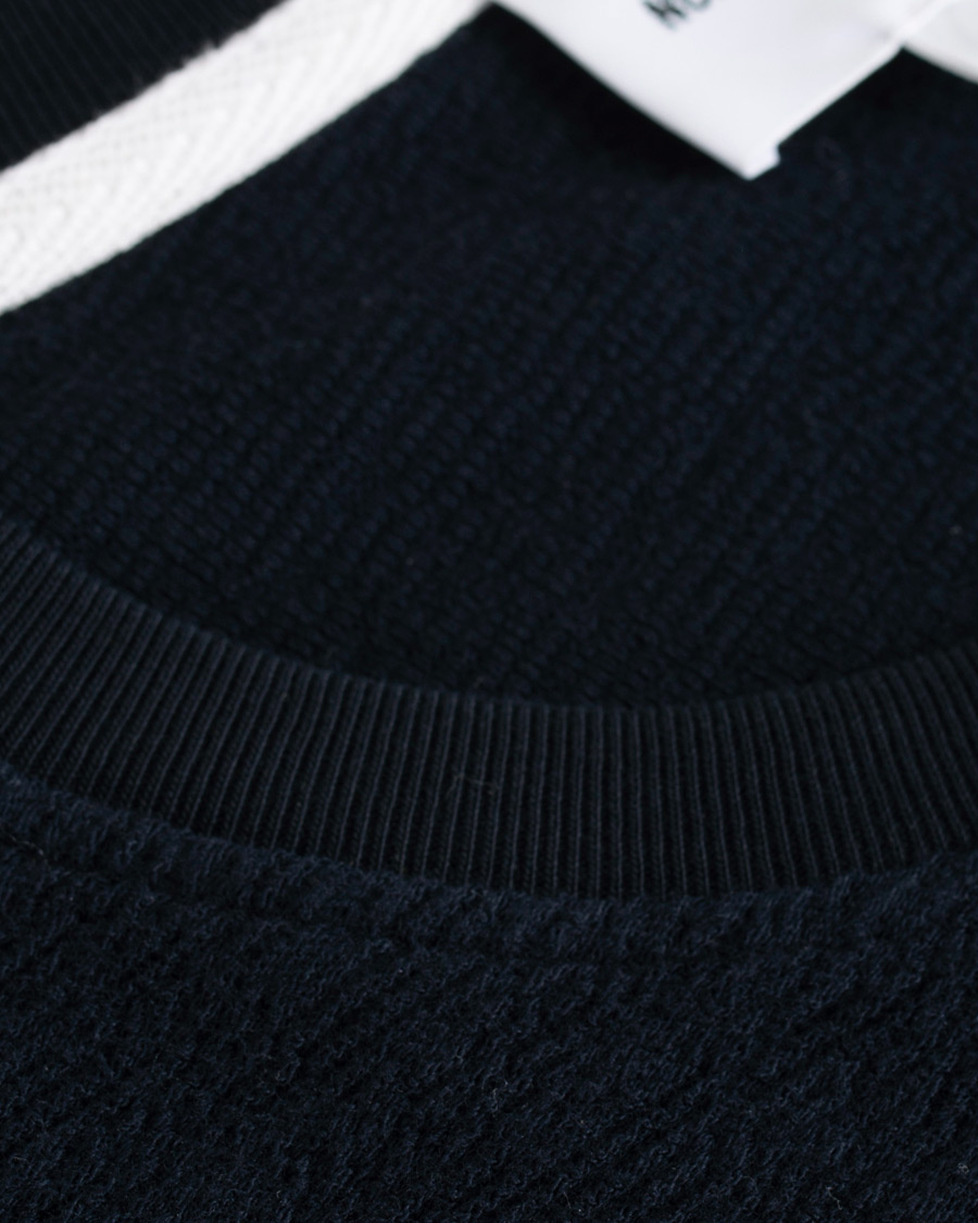 Mies | T-paidat | Norse Projects | Johannes Texture Short Sleeve T-Shirt Dark Navy