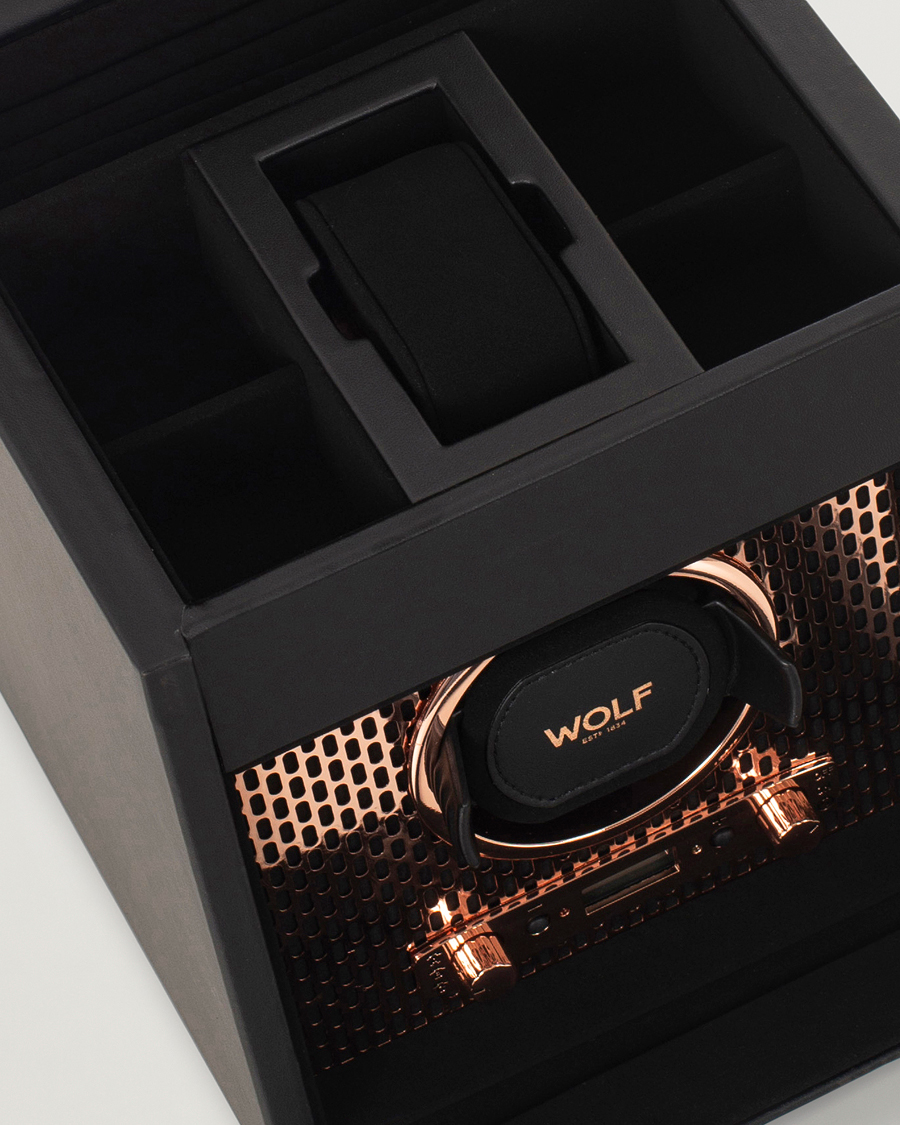 Mies | Kello- ja korurasiat | WOLF | Axis Single Winder with Storage Copper